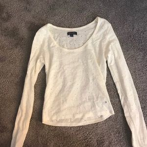 American Eagle floral shirt